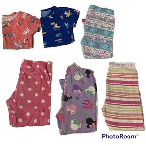 Disney Carter's Old Navy Girls Lots of 4 Mix & No Match Pajamas Size 2T